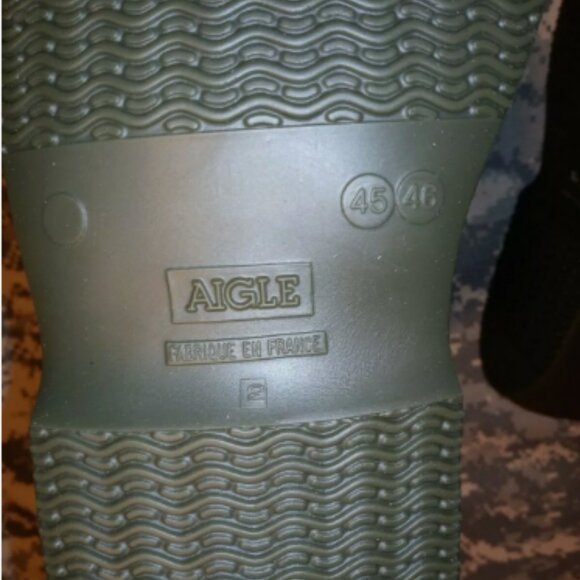 US MILITARY sz12-12.5 OD GREEN RUBBER WATERPROOF OVERBOOTS GALOSHES BOOTS - Picture 7 of 12